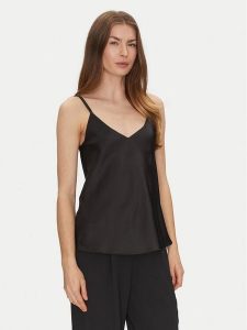 Rinascimento Top CFC0122601003 Czarny Regular Fit. Czarne topy Rinascimento, xl, bez wzorów, z syntetyku, bez kołnierzyka, bez ramiączek. Za 139,99 zł.
