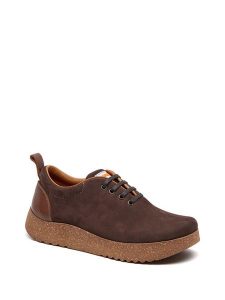 Comfortfusse Skórzane sneakersy w kolorze brązowym rozmiar: 39. Brązowe trampki Comfortfüße, bez wzorów, z nubiku, bez zapięcia. Za 276,71 zł.