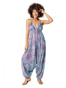 Ipanima Kombinezon w kolorze turkusowo-różowo-fioletowym rozmiar: 34-40. Różowe kombinezony Ipanima, bez wzorów, klasyczne, bez kołnierzyka, bez ramiączek. Za 78,99 zł.