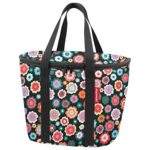 Torba termiczna do koszyków na kierownicę KLICKfix, happy flowers. Shopper bag KLICKFIX, bez wzorów, bez dodatków. Za 281,50 zł.