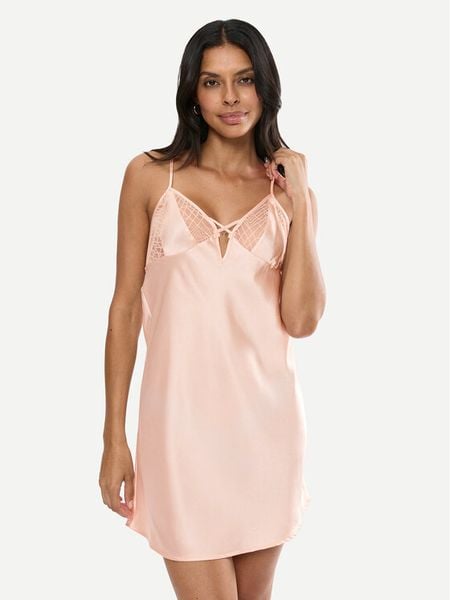 Triumph Koszula nocna A Weekend To Remember 10225051 Beżowy Regular Fit. Brązowe koszule nocne Triumph, bez wzorów, z syntetyku, bez ramiączek. Za 149,99 zł.