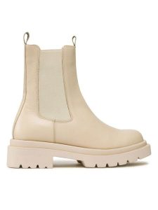 Gino Rossi Sztyblety SUSA-01 Beżowy. Brązowe botki Gino Rossi, bez wzorów, ze skóry, bez obcasa, na płaskiej podeszwie, bez zapięcia. Za 229,99 zł.