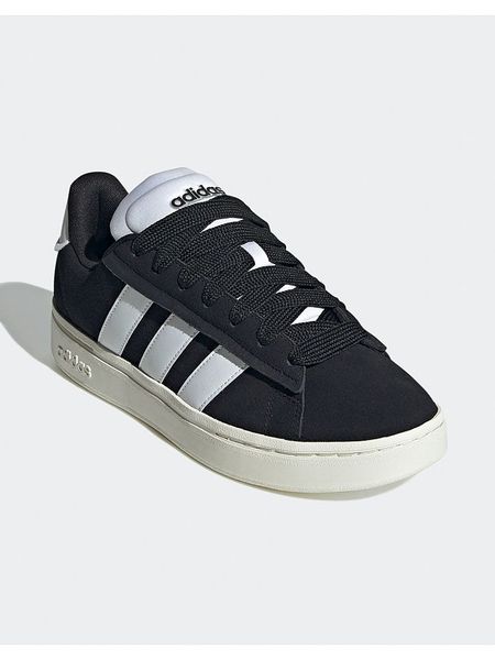 Adidas Skórzane sneakersy "Grand Court Alpha 00s" w kolorze czarnym rozmiar: 40. Czarne trampki ADIDAS, bez wzorów, bez zapięcia. Za 267,29 zł.