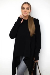 Bluza rozkloszowana u dołu czarna. Czarne bluzy KESI, l, bez wzorów, z bawełny, z kapturem. Za 238,37 zł.