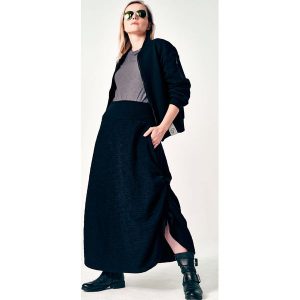 Spódnica de la Vega. Czarne spódnice Hultaj Polski, l, bez wzorów, z bawełny, klasyczne, maxi. Za 399,00 zł.