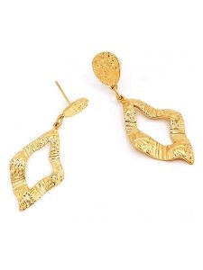 MOODE Kolczyki-wkrętki "Carina" rozmiar: onesize. Żółte kolczyki MOODE, ze stali. Za 52,99 zł.