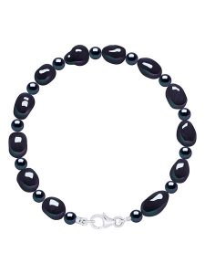 Pearline Bransoletka w kolorze tahiti z perłami rozmiar: onesize. Czarne bransoletki Pearline, z perłą, srebrne. Za 219,60 zł.