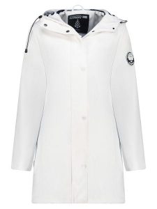 Geographical Norway Parka "Carrie" w kolorze białym rozmiar: M. Białe płaszcze Geographical Norway, m, z aplikacjami, bez kaptura. Za 263,53 zł.