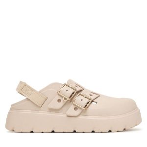 Sandały Crocs. Brązowe sandały Crocs, bez wzorów, bez obcasa, na płaskiej podeszwie, bez zapięcia. Za 319,99 zł.