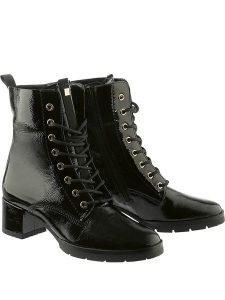 Högl Skórzane botki "Livia" w kolorze czarnym rozmiar: 37. Czarne botki HÖGL, bez wzorów, bez obcasa, bez zapięcia. Za 437,17 zł.