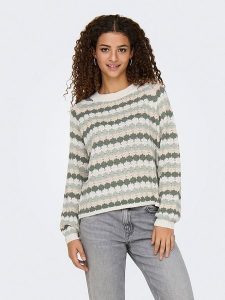 JDY Sweter w kolorze beżowym rozmiar: XL. Brązowe swetry oversize JDY, xl, bez wzorów, ze splotem, bez ramiączek. Za 83,42 zł.