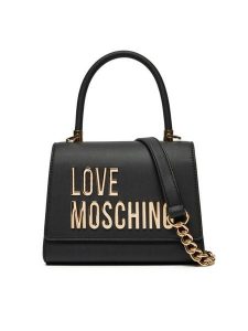 LOVE MOSCHINO Torebka JC4024PP1MKD0000 Czarny. Czarne torebki klasyczne LOVE MOSCHINO, bez wzorów, ze skóry, bez dodatków. Za 619,99 zł.