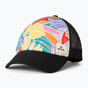Czapka z daszkiem damska Rip Curl Mixed Yardage Trucker. Brązowe czapki Rip Curl, bez wzorów, z materiału, sportowe. Za 109,99 zł.