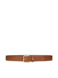 LAUREN RALPH LAUREN Pasek 412968765002 Brązowy. Brązowe paski Lauren Ralph Lauren, bez wzorów, ze skóry. Za 327,99 zł.