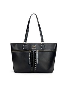 Monnari Torebka TORIMP0-24Z-BAG5950-K020D000-R00 Czarny. Czarne shopper bag Monnari, bez wzorów, ze skóry, bez dodatków. Za 119,99 zł.