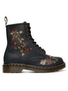 Dr. Martens Trapery 1460 Decayed Roses DM32070001 Czarny. Czarne buty zimowe Dr. Martens, bez obcasa, bez zapięcia. Za 989,99 zł.