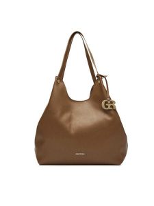 Gino Rossi Torebka CEO-ERIQA-LDA01 Brązowy. Brązowe shopper bag Gino Rossi, bez wzorów, z materiału, bez dodatków. Za 259,99 zł.