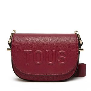 Torebka TOUS. Czerwone listonoszki Tous, bez wzorów, bez dodatków. Za 389,99 zł.
