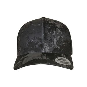 Czapka Trucker rétro Flexfit YP Classics. Czarne czapki FLEXFIT, bez wzorów, retro. Za 81,15 zł.