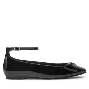 Baleriny Guess. Czarne balerinki Guess, z aplikacjami, bez obcasa, bez zapięcia. Za 299,99 zł.