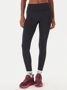 Reebok Legginsy RK25311CCW Czarny Slim Fit. Czarne legginsy Reebok, bez wzorów, z syntetyku. Za 169,99 zł.