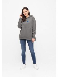 Derbe Bluza w kolorze antracytowym rozmiar: XS. Czarne bluzy Derbe, xs, bez wzorów, z bawełny, z kapturem. Za 206,42 zł.