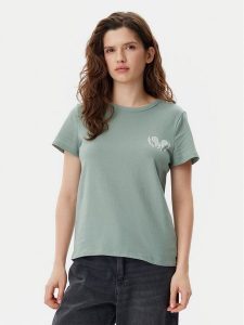 Gap T-Shirt 723653-04 Zielony Regular Fit. Zielone t-shirty GAP, xl, bez wzorów, z bawełny, bez kołnierzyka, bez ramiączek. Za 79,99 zł.