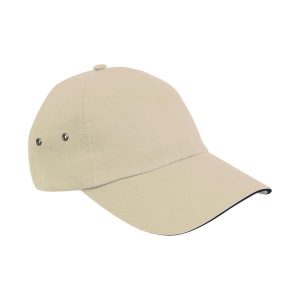 Pluszowa Czapka Z Daszkiem Sandwich. Białe czapki RESULT HEADWEAR, bez wzorów. Za 38,99 zł.