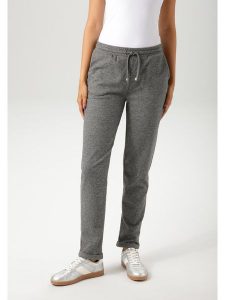 Aniston Spodnie chino w kolorze czarno-białym rozmiar: 40. Szare chinosy Aniston, bez wzorów. Za 69,91 zł.