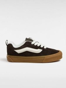 Vans Skórzane sneakersy "Knu Skool" w kolorze czarnym rozmiar: 41. Czarne trampki Vans, bez wzorów, bez zapięcia. Za 272,31 zł.