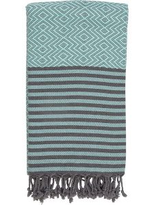 Samimi Chusta hammam w kolorze miętowym - 180 x 100 cm rozmiar: onesize. Zielone apaszki i chusty Samimi, bez wzorów, z bawełny. Za 105,14 zł.