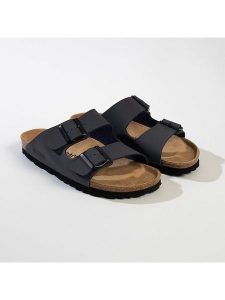 BACKSUN Klapki "Bali" w kolorze antracytowym rozmiar: 37. Czarne klapki Backsun, bez wzorów, z otwartym noskiem, bez obcasa. Za 108,74 zł.