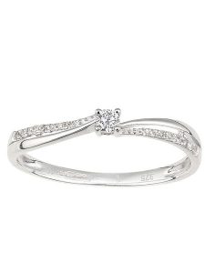 Revoni Złoty pierścionek z diamentami rozmiar: 55. Szare pierścionki Revoni, z diamentem, złote. Za 1 391,99 zł.