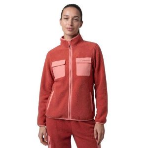 Damska trekkingowa kurtka polarowa Siroko Carezza-W Brick. Czerwone kurtki SIROKO, na zimę, bez wzorów, z polaru, bez kaptura. Za 279,00 zł.