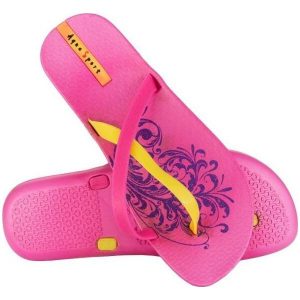 Japonki basenowe damskie aqua-sport butterfly. Czerwone klapki AQUA-SPORT, bez wzorów, bez obcasa. Za 30,74 zł.