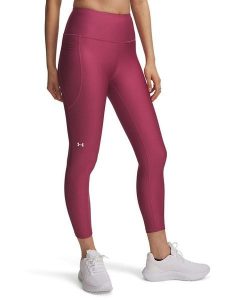 Under Armour Legginsy sportowe "Tech Hi" w kolorze różowym rozmiar: S. Różowe legginsy Under Armour, bez wzorów, z materiału. Za 139,87 zł.