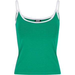 Damski tank top Urban Classics Contrast Basic (x2). Białe topy Urban Classics, bez wzorów, eleganckie, bez kołnierzyka, bez ramiączek. Za 142,00 zł.