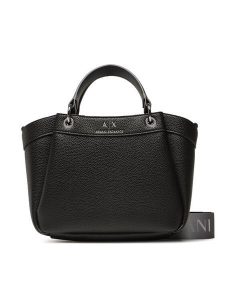 Armani Exchange Torebka 942927 CC783 00020 Czarny. Czarne torebki klasyczne Armani Exchange, bez wzorów, ze skóry, bez dodatków. Za 649,99 zł.
