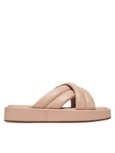 Clarks Klapki Alda Glide 26181185 Różowy. Czerwone klapki Clarks, bez wzorów, ze skóry, bez obcasa. Za 289,99 zł.