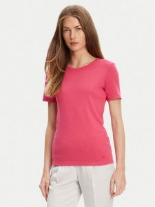 United Colors Of Benetton T-Shirt 3GA2E16A0 Różowy Regular Fit. Czerwone t-shirty United Colors of Benetton, s, bez wzorów, z bawełny, bez kołnierzyka, bez ramiączek. Za 39,99 zł.