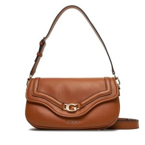 Torebka Guess. Brązowe torebki klasyczne Guess, z aplikacjami, bez dodatków. Za 419,99 zł.