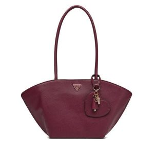 Torebka Guess. Czerwone torebki klasyczne Guess, z aplikacjami, bez dodatków. Za 489,99 zł.