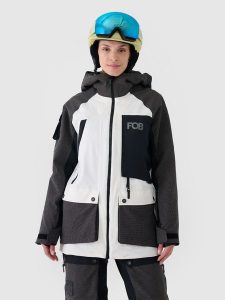 4F Kurtka snowboardowa membrana 10000 damska - biała XS. Białe kurtki 4f, na zimę, m, bez wzorów, z dzianiny, z kapturem. W wyprzedaży za 399,99 zł.