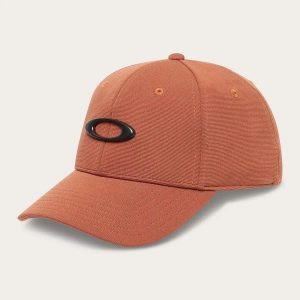 Czapka z daszkiem unisex Oakley TINCAN pomarańczowa FOS911545-44N r L/XL. Brązowe czapki Oakley, bez wzorów, z elastanu, eleganckie. Za 105,34 zł.