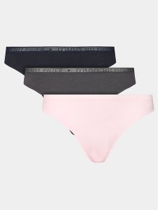 Tommy Hilfiger Komplet 3 par stringów UW0UW04890 Kolorowy. Komplety bielizny TOMMY HILFIGER, bez wzorów, z bawełny. Za 119,99 zł.