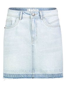 Sublevel Spódnica dżinsowa w kolorze błękitnym rozmiar: M. Niebieskie spódnice Sublevel, m, z aplikacjami, ze skóry, klasyczne, mini. Za 82,99 zł.