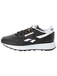 Reebok Skórzane sneakersy "Classic Leather" w kolorze czarno-białym rozmiar: 38. Białe trampki Reebok, bez wzorów, z materiału, bez zapięcia. Za 298,67 zł.