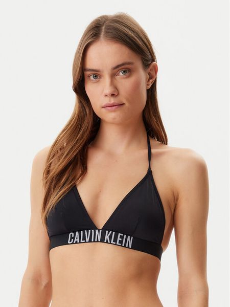 Calvin Klein Swimwear Góra od bikini KW0KW02854 Czarny. Czarne bikini Calvin Klein Swimwear, bez wzorów, z syntetyku. Za 219,99 zł.