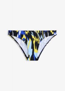 Sportowe figi bikini z szybkoschnącego materiału. Czarne figi bonprix, bez wzorów. Za 19,99 zł.