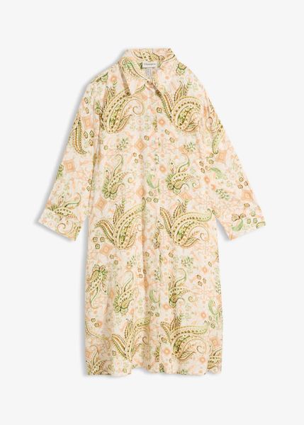 Sukienka szmizjerka z lejącej wiskozy. Brązowe sukienki bonprix, bez wzorów, z wiskozy, eleganckie, bez kołnierzyka, bez ramiączek, szmizjerki. Za 64,99 zł.